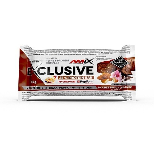 Amix Exclusive Protein Bar - 40g - Double Dutch Chocolate